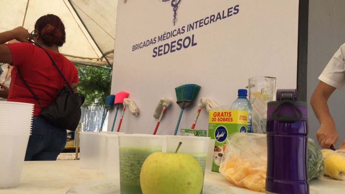 Vecinos de la colonia Lucio Blanco recibió atención medica de Brigada Médica Integral 