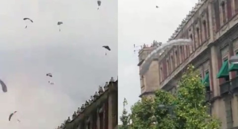 Reportan estable a paracaidista accidentado en Desfile Militar