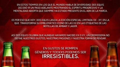 Cerveza Dos Equis cambia por “XY” impulsando la igualdad 