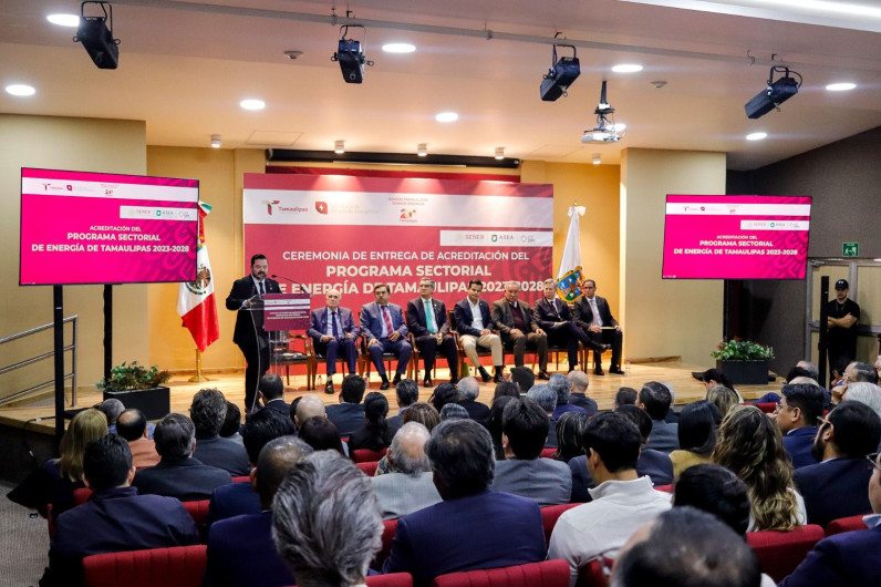 Reconocimiento a Tamaulipas a nivel internacional por su programa de energía