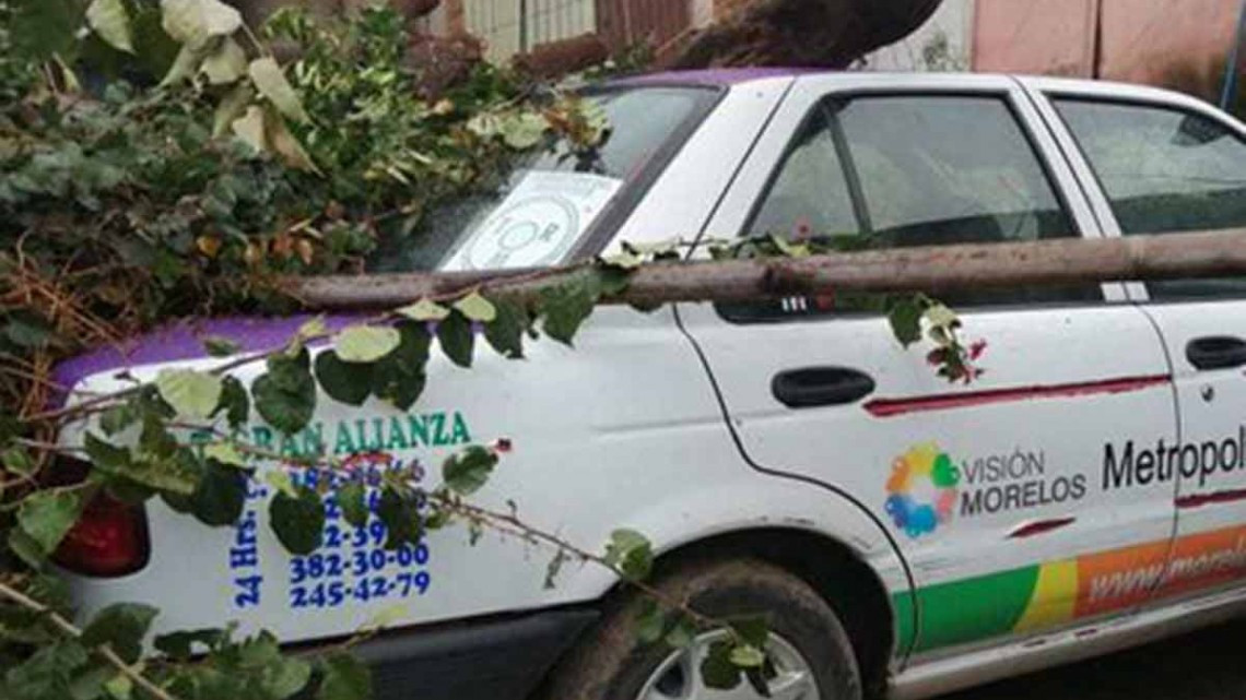 Cuernavaca sufre los estragos de las fuertes lluvias