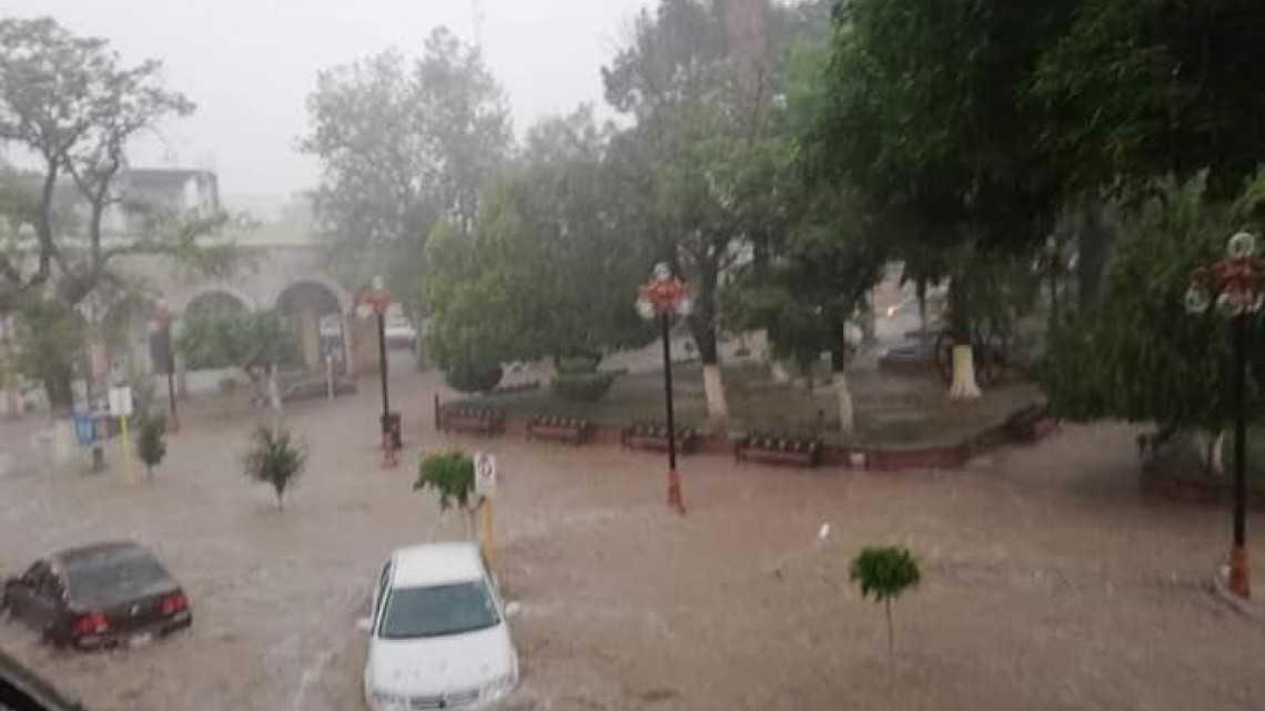 Matehuala es azotada por tromba, hay cuantiosos daños