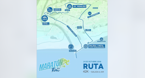 Lista la ruta del Maraton Tam
