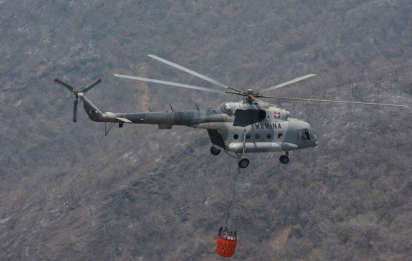 Encuentran cuerpos de tripulantes de helicóptero de la Marina desplomado en Querétaro