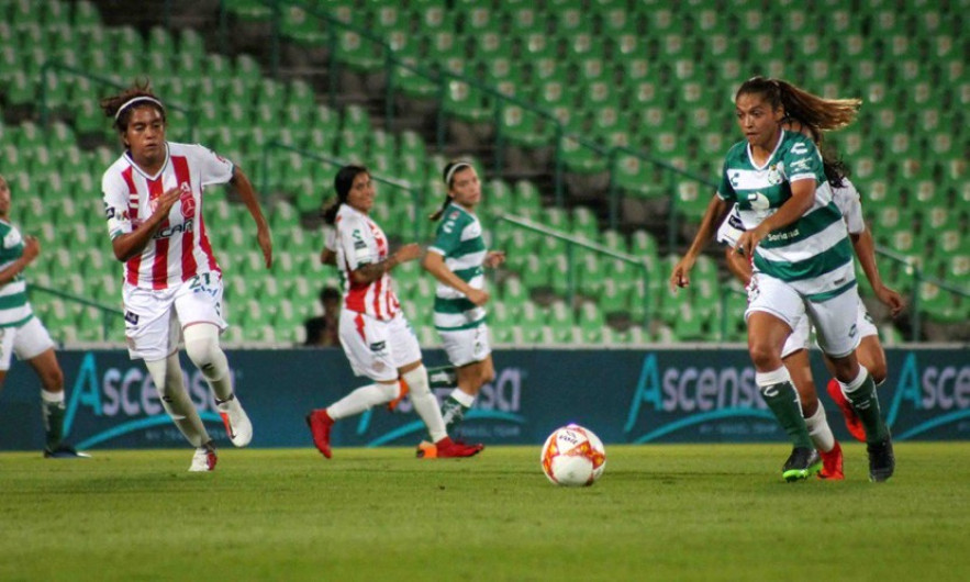 Santos y Necaxa empatan 1-1 en cierre de fecha diez de Liga MX Femenil