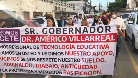 Trabajadores de la SET se manifiestan; piden basificación