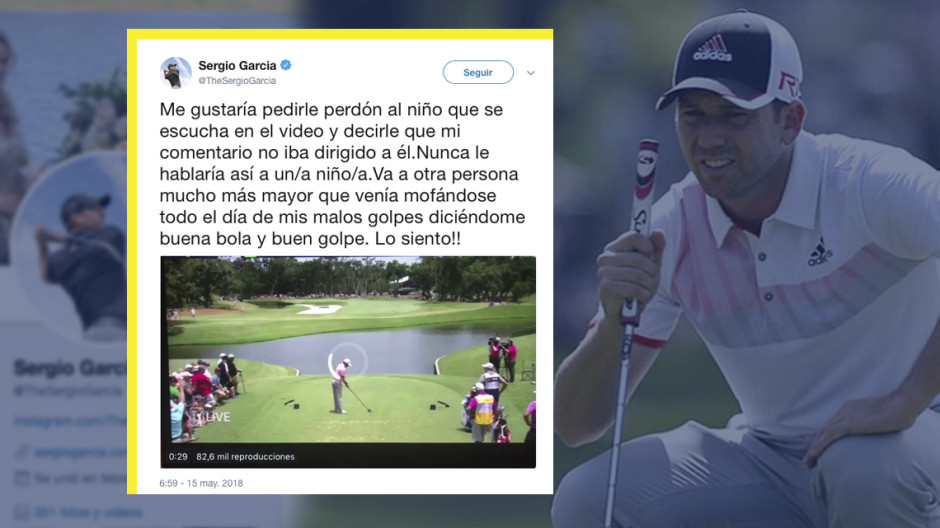 Sergio García se disculpa por el feo gesto a un niño