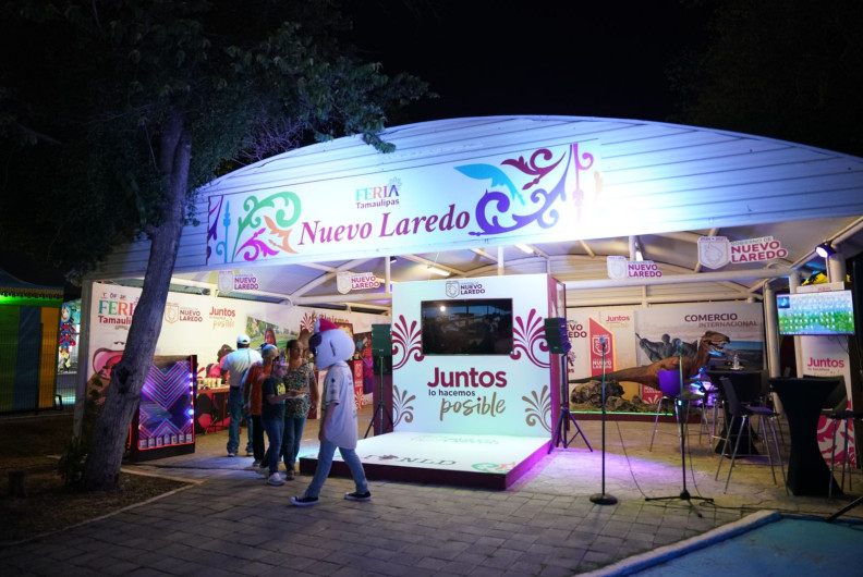Inaugura alcaldesa Carmen Lilia Canturosas pabellón de Nuevo Laredo en feria Tamaulipas 2024
