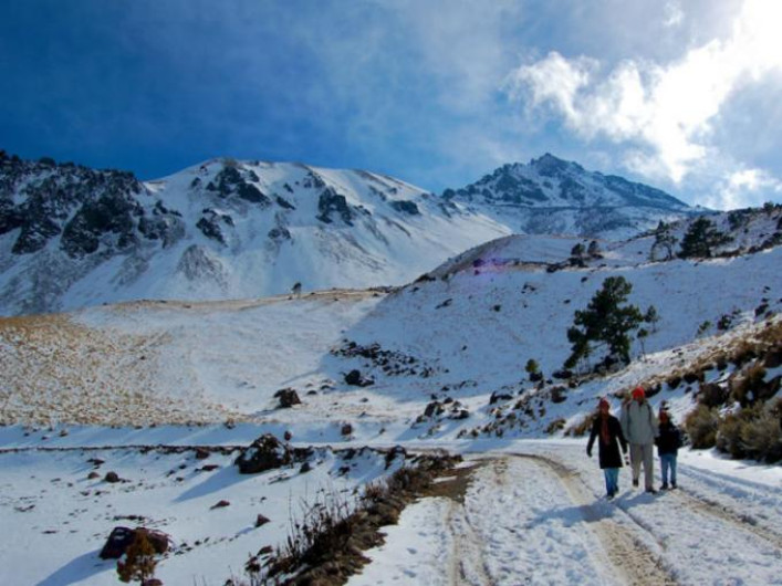 A -4° en el Nevado de Toluca