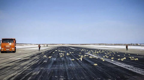 Avión deja caer 3 toneladas de oro en aeropuerto
