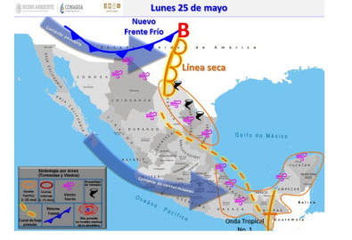 Pronostican más lluvias y clima cálido