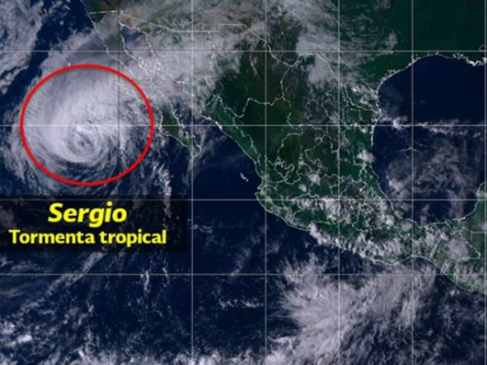 Emiten alerta especial por llegada de la tormenta tropical “Sergio”