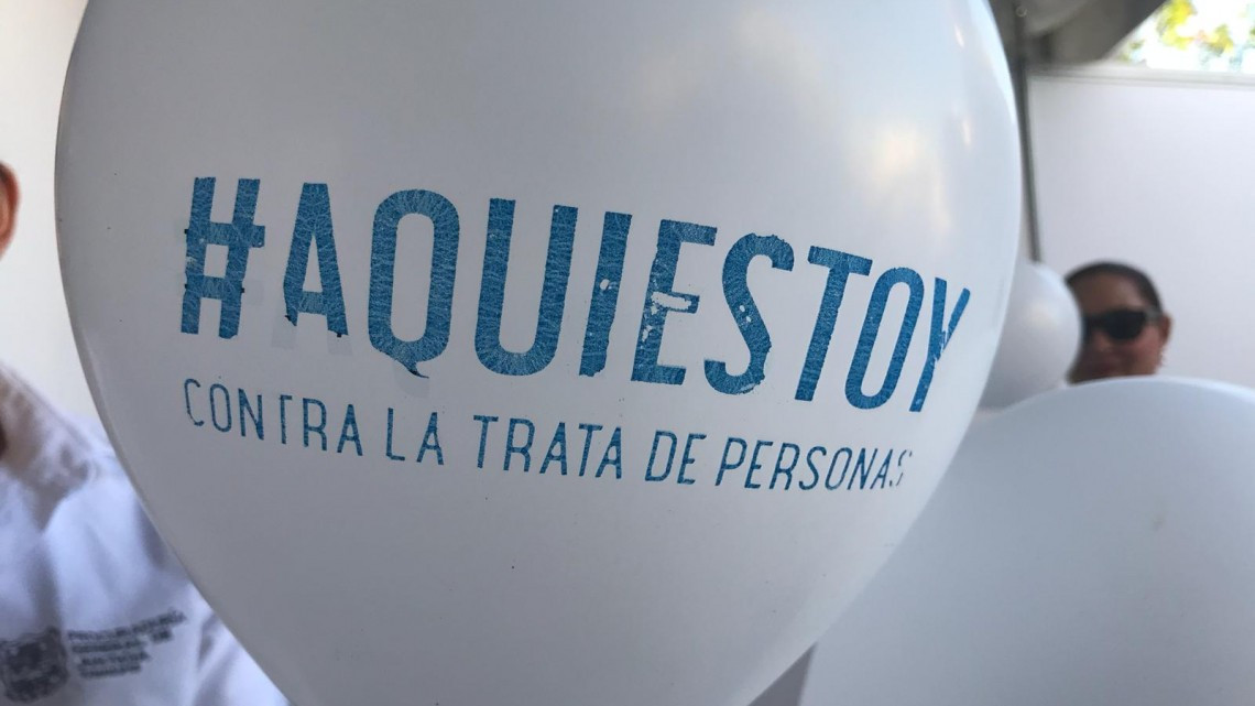 Participan instituciones en Feria de Conmemoración del Día Mundial contra la Trata de Personas