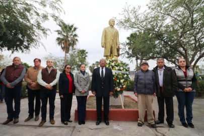 Conmemoran autoridades municipales 107  aniversario luctuoso de Francisco I. Madero