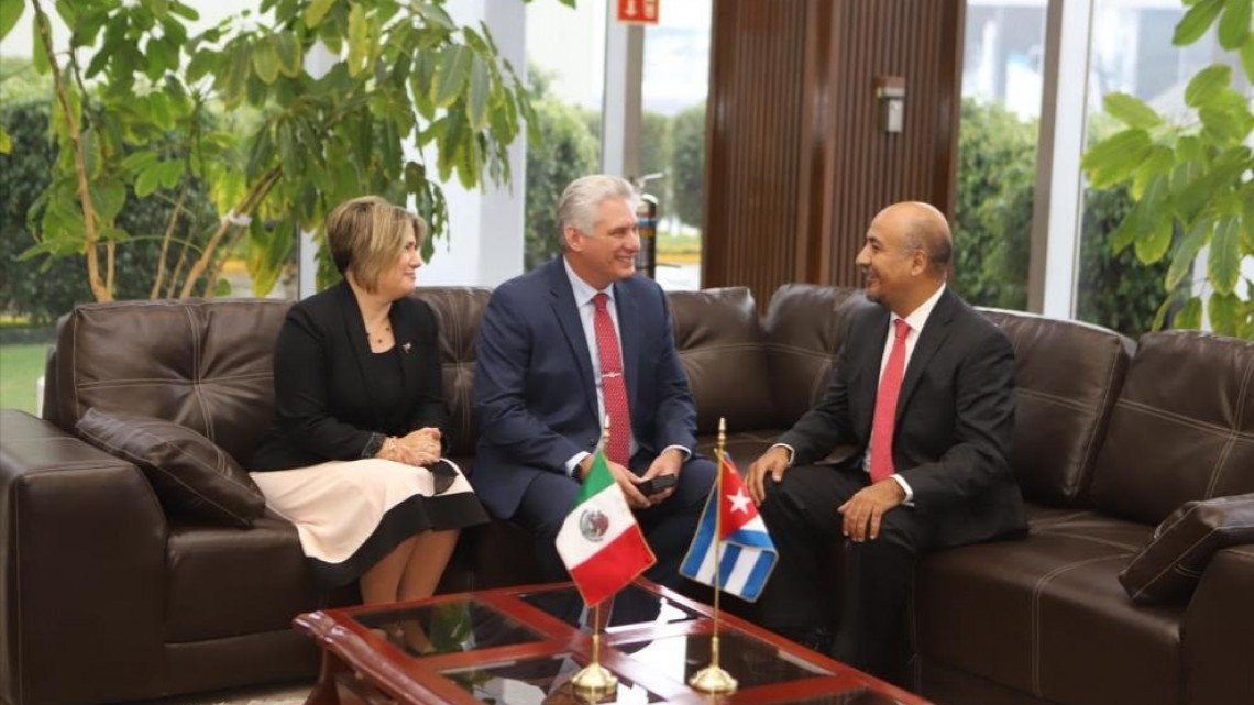 Presidente de Cuba visita México