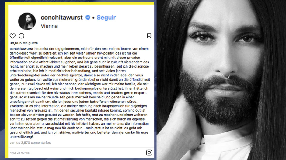 Conchita Wurst revela que tiene VIH