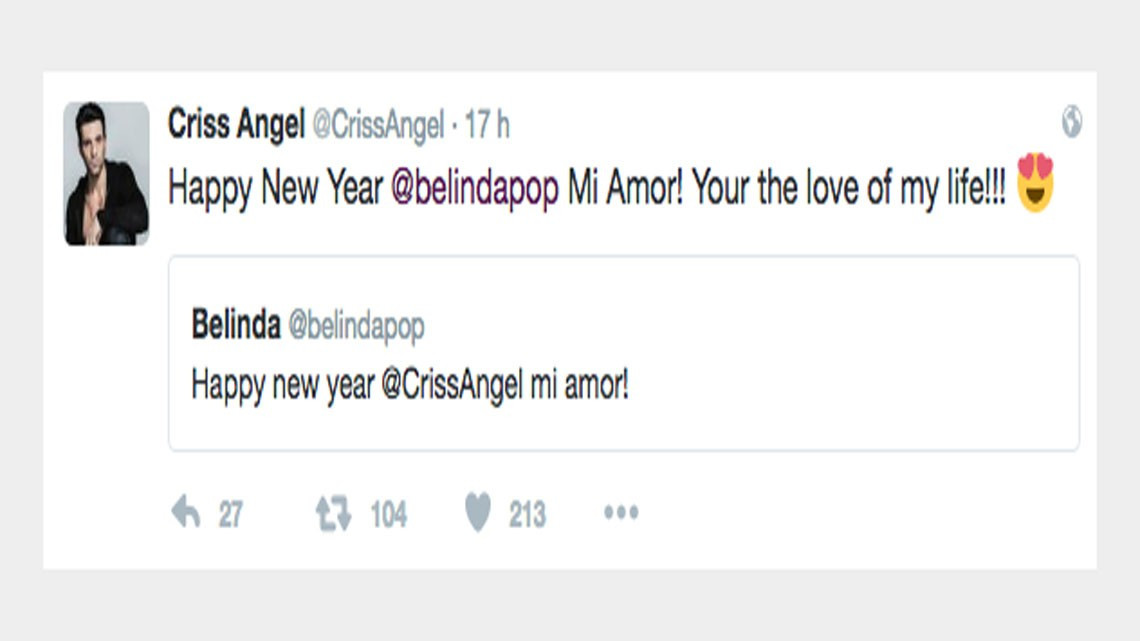 Belinda y Criss Angel ya no esconden su amor