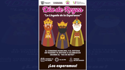 Invitan a familias maderenses celebrar el Día de Reyes 