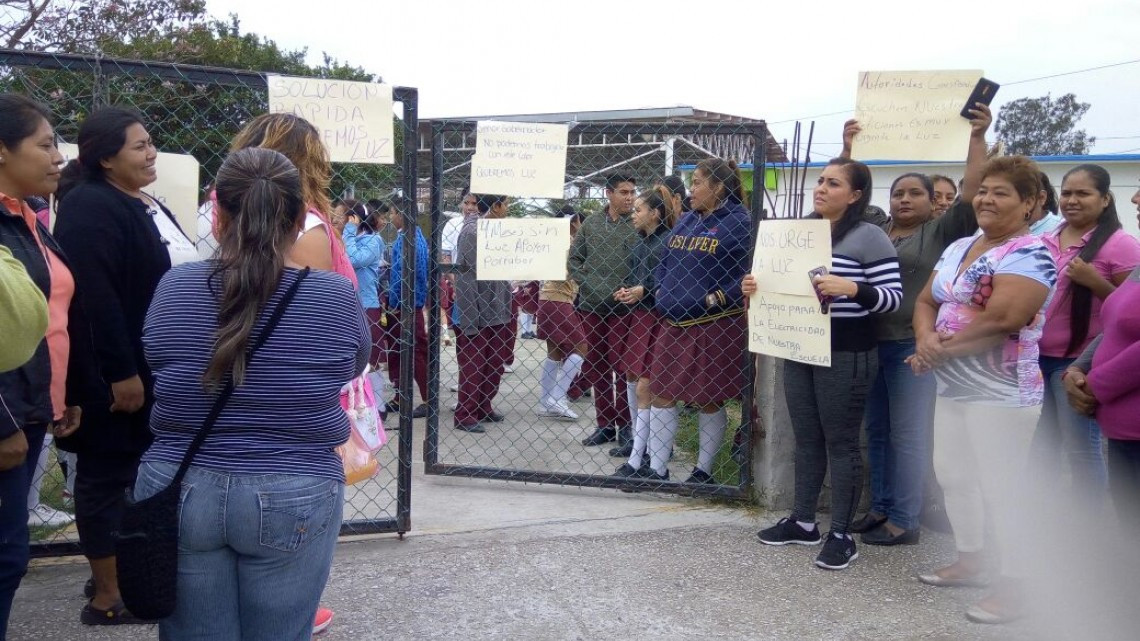 Escuela de Altamira sin energía eléctrica desde hace cuatro meses