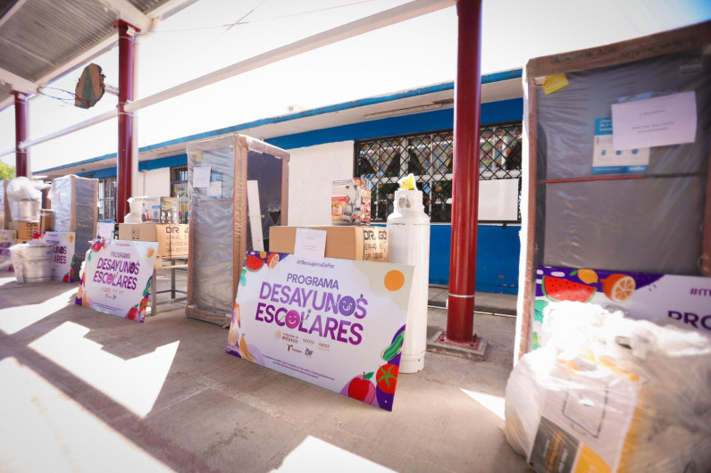Equipa DIF Tamaulipas a desayunadores escolares y comedores comunitarios del estado
