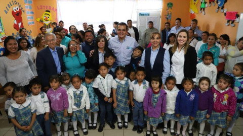 'Mi Escuela Digna y Moderna' beneficia a Jardín de Niños 