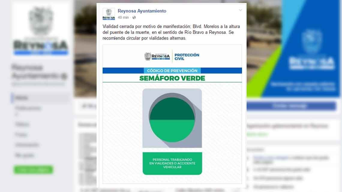 Taxistas se manifiestan en Reynosa