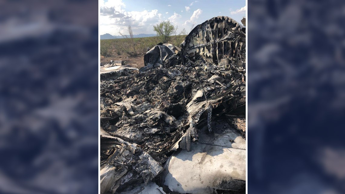 Revelan imágenes de avión accidentado en Monclova