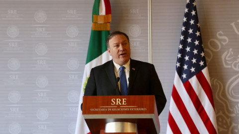 Mike Pompeo y Peña Nieto en Los Pinos