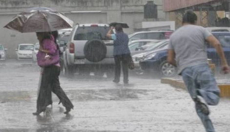 Lluvias con tormentas y granizadas se prevén en la mayor parte del país