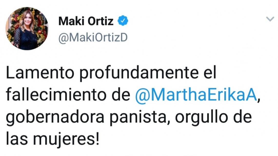 Envían condolencias por fallecimiento de gobernadora de Puebla y su esposo