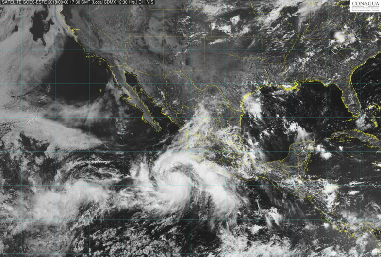 Ileana genera lluvias, vientos y oleaje en costas de Guerrero y Michoacán