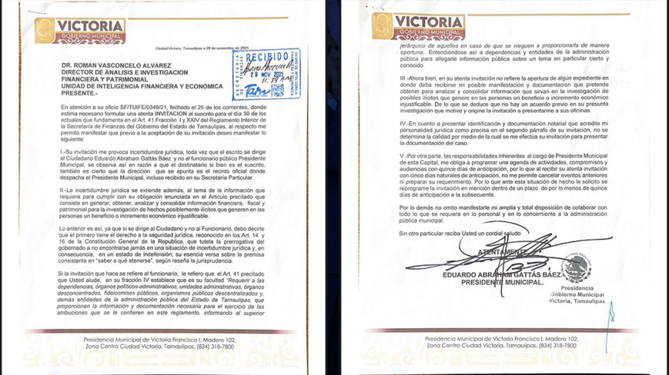 No atiende Gattás “invitación” de la UIFE; ya que no se le notificó si fue citado como alcalde o como ciudadano