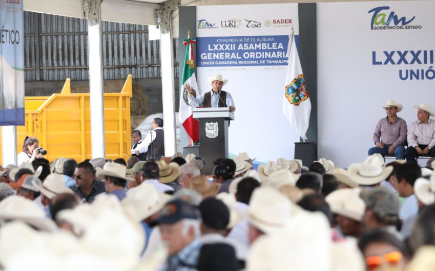 Reconoce Confederación Nacional de Organizaciones Ganaderas política pecuaria de Tamaulipas