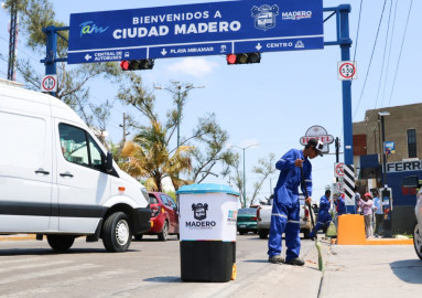 Intensifican limpieza en avenidas en Madero