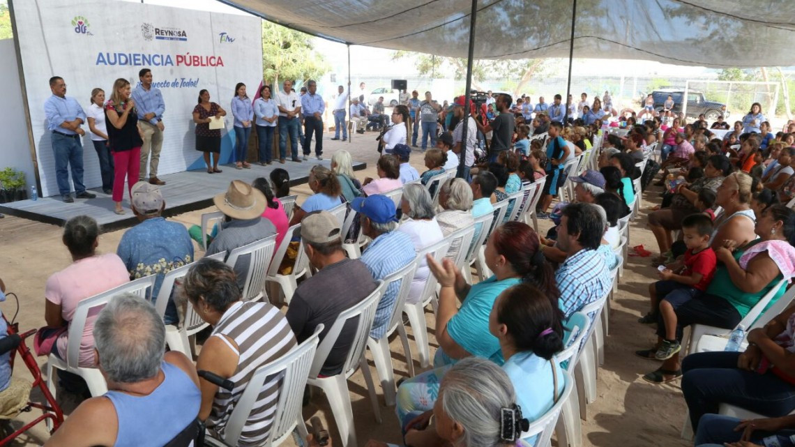 Realiza DIF Reynosa Audiencia Pública Asistencial en la colonia Fidel Velázquez