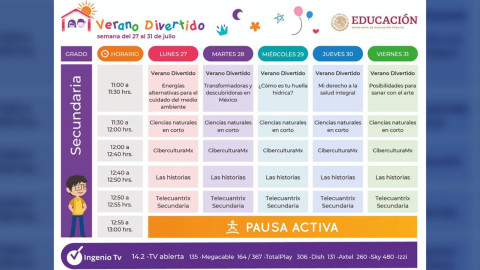 Sigue la Programación de “Verano Divertido 2020”