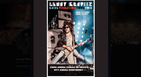 Lenny Kravitz llegará a México en 2018