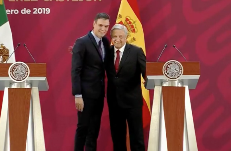 “La relación México- España trasciende de lejos la crisis de Venezuela”: Pedro Sánchez 