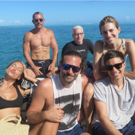Irina Shayk y Bradley Cooper de vacaciones en la playa