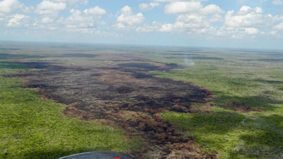 Incendio en reserva de Sian Ka´an, controlado al 70%