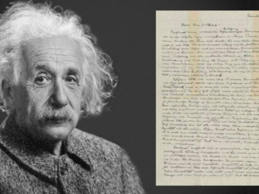 Dan a conocer carta de Einstein en la que niega la existencia de Dios