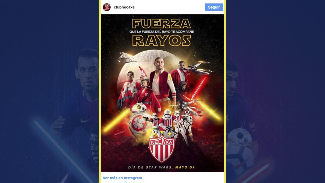 Equipos de futbol celebran el Día de Star Wars