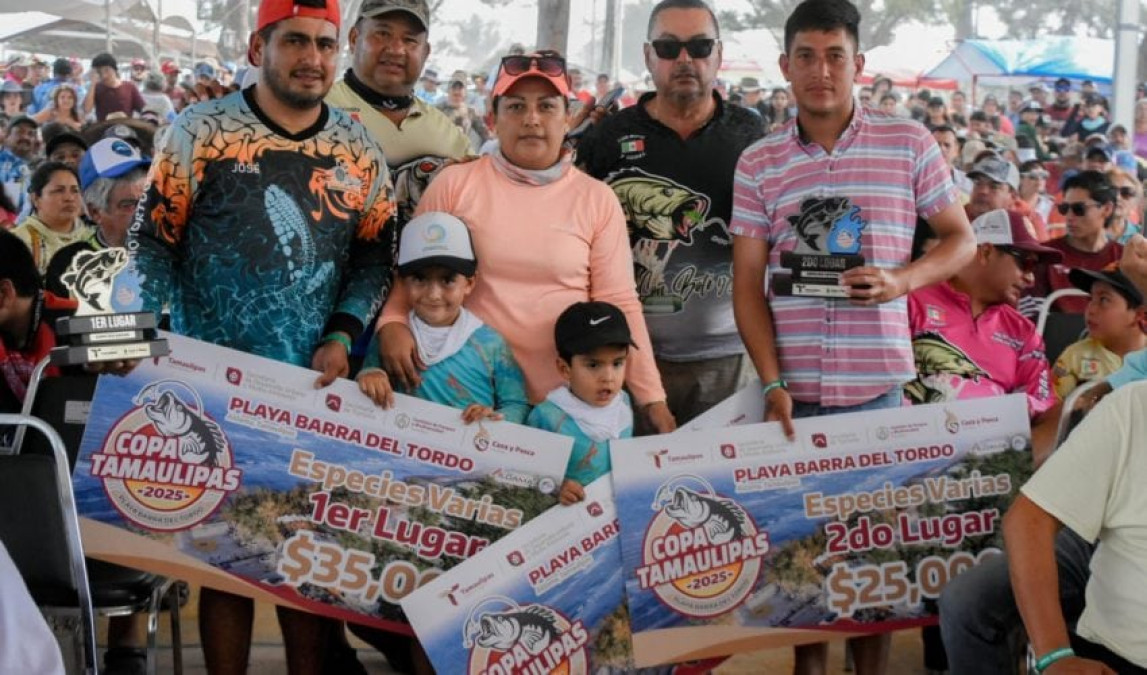 Rompe récord de participación en pesca deportiva Copa Tamaulipas 2025