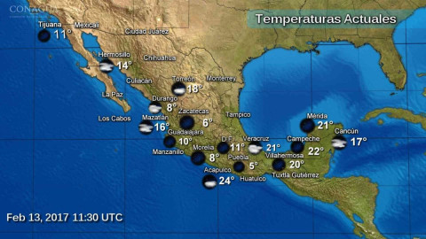 Prevén condiciones de frío en gran parte del país