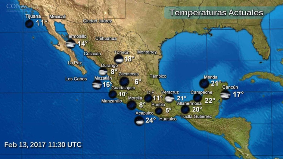 Prevén condiciones de frío en gran parte del país
