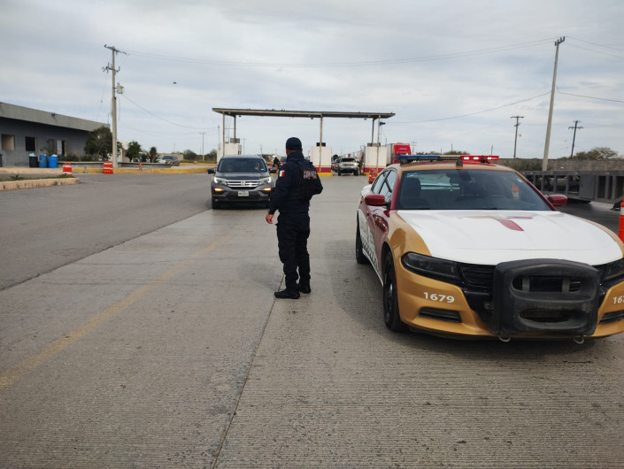 Guardia Estatal aplica operativo Héroes Paisanos en frontera de Nuevo Laredo 