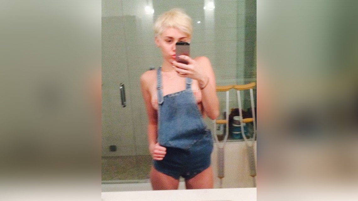 Filtran fotos íntimas de Miley Cyrus