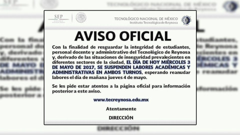 Suspende clases UAMRA  e ITR