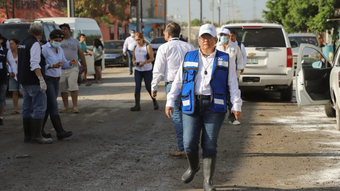 Continúa atención a familias de Reynosa tras inundaciones