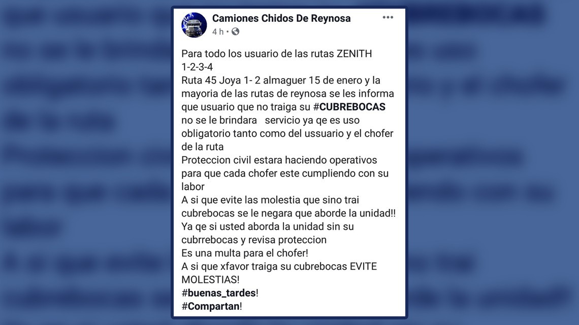 Multarán hasta por 90 mil pesos a rutas que no usen cubrebocas